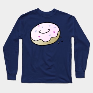 Strawberry Donut Pastry Sweets with Sprinkles Long Sleeve T-Shirt